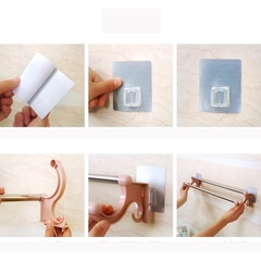 Giá Đôi Treo Khăn Inox Dán Tường Nhà Tắm Không Cần Khoan Vít A3243