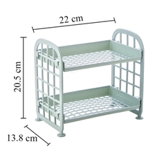 Kệ Nhựa Để Đồ Mini 2 Tầng Lắp Ghép A0751