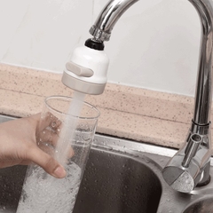 Đầu Vòi Tăng Áp Lực Nước Nối Vòi Rửa Chén Bát Xoay 360 Độ 2 Chế Độ A1924