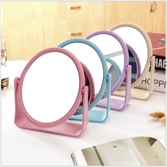 Gương Trang Điểm Hình Tròn Nhựa Lúa Mạch Xoay 360 Độ 2 Mặt Gương A2632