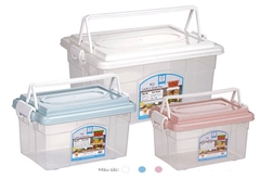 Hộp Lạnh Đựng Thực Phẩm 2 Quai Xách Việt Nhật (6521-3) Đựng Trái Cây Rau Củ Hộp Lớn A1873