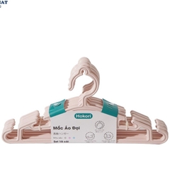 Sét 10 Móc Nhựa Treo Quần Áo Trẻ Em Hokori (2830) Mắc áo em bé A1441