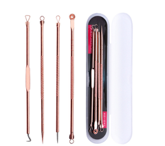 Bộ 4 Cây Nặn mụn 2 Đầu Nặn Mụn Đầu Đen Chuyên Dụng A1021