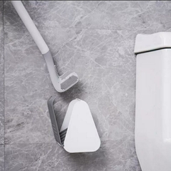 Chổi Cọ Toilet Silicon chữ L Vệ Sinh Bồn Cầu Nhà Tắm A0443