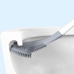 Chổi Cọ Toilet Silicon chữ L Vệ Sinh Bồn Cầu Nhà Tắm A0443