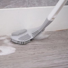 Chổi Cọ Toilet Silicon chữ L Vệ Sinh Bồn Cầu Nhà Tắm A0443