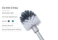 Cọ Toilet Tròn 2 Màu Nhựa Việt Nhật 5854 Cao Cấp A4123