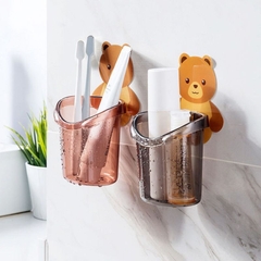Cốc Gấu Dán Tường Đựng Bàn Chải Kem Đánh Răng A0812