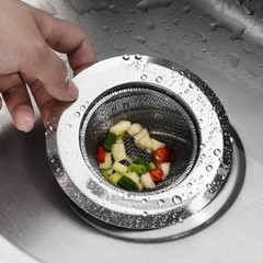 Miếng Lưới Inox Lọc Rác Bồn Rửa Chén Chặn Thức Ăn Thừa A2323