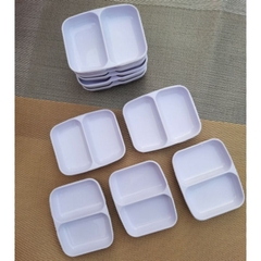 Dĩa Chấm Nhíp 2 Ngăn Việt Nhật Đựng Gia Vị Nước Mắm A1133