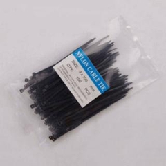 Dây Rút Nhựa Đen Trắng Bọc 100 Dây 150 x 2.5mm A1842