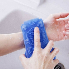 Dây Tắm Chà Lưng Silicon Dây Chà lưng Tắm 2 Mặt Massage A5521