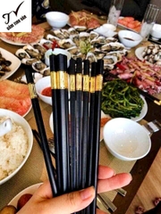 Bộ 10 Đôi Đũa Hợp Kim Mạ Vàng A1261