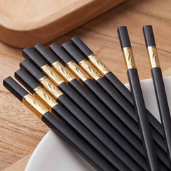 Bộ 10 Đôi Đũa Hợp Kim Mạ Vàng A1261