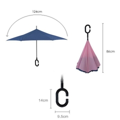 Ô Dù Gấp Ngược Đi Ô Tô Kiểu Nhật Che Nắng Mưa 2 Lớp 110CM A0152