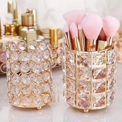 Cốc Đựng Cọ Trang Điểm, Lọ Đựng Cọ Đính Đá Pha Lê Họa Tiết Kim Cương A3861