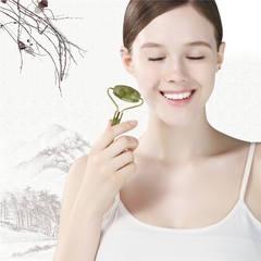 Thanh Đá Lăn Massage Mặt, Mắt, Cổ 2 Đầu - Cây Lăn Massage Mặt Đá Tự Nhiên A4813