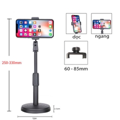 Giá Đỡ Điện Thoại Live Stream Xem Phim Học online Quay 360 Độ A2642
