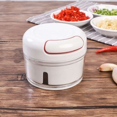 Dụng Cụ Xay Tỏi Ớt Cầm Tay Mini Cối Xay Tỏi Dây Rút A3111