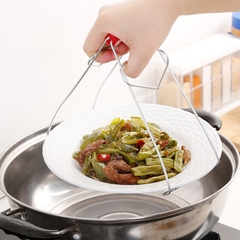 Kẹp Nhấc Nồi Đĩa Tô Inox V2 Gắp Đĩa Tô Nóng Hấp Cách Thủy Mẫu Mới A2021