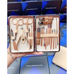 Bộ Dụng Cụ Cắt Tỉa Móng 18 Chi Tiết Đa Năng, Bộ Làm Nail Kèm Hộp  Nhỏ Gọn Siêu Đẹp Sang Chảnh A4831