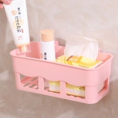Kệ Chữ Nhật Dán Tường Việt Nhật Đựng Gia Vị Dầu Gội Sữa Tắm (5699) A0732
