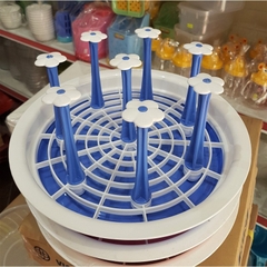 Khay Úp Ly Cốc Việt Nhật 8 Hoa , Giá Úp Bình Sữa, Úp Bình Nước Đa năng (6219) A4652