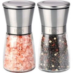Lọ Xay Tiêu Thủy Tinh Nắp Inox Cao Cấp, Thiết Kế Xay Và Rắc chỉ Cần Xoay Nắp Nhanh Gọn A4211