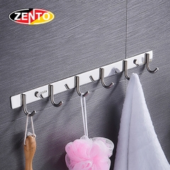Thanh 6 Móc Kim Loại vít Tường Chắc Chắn Móc Treo Quần Áo Treo Khăn Nhà Tắm A4713