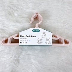 Sét 10 Móc Nhựa Treo Quần Áo Trẻ Em Hokori (2830) Mắc áo em bé A1441
