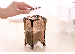 Hộp Đựng Bông Tẩy Trang Có Nắp Đậy Trang Điểm Mini Chống Bụi A3131