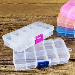 Hộp Đựng Trang Sức 10 Ngăn Mini Trong Suốt Có Thể tháo Ráp Các Ngăn A3231