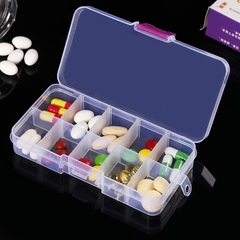 Hộp Đựng Trang Sức 10 Ngăn Mini Trong Suốt Có Thể tháo Ráp Các Ngăn A3231