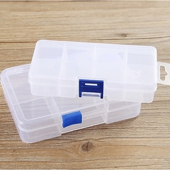 Hộp Đựng Trang Sức 10 Ngăn Mini Trong Suốt Có Thể tháo Ráp Các Ngăn A3231
