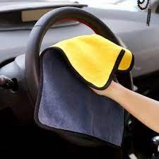 Khăn Lau Đa Năng Màu Vàng Lau Ô Tô Xe Hơi 30X30CM lau bếp lau kính lau tay 2 lớp siêu sạch siêu thấm hút A3844