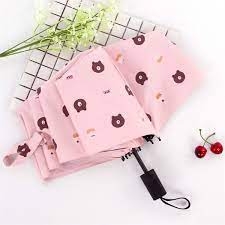 Ô Dù Gấu BROWN Đi Mưa Đi Nắng Gấp Gọn A4642