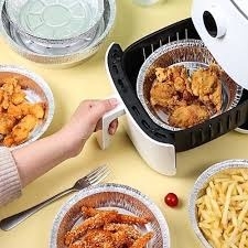 Sét 10 Khuôn Giấy Bạc Size 22cm Lót Nồi Chiên Không Dầu A1561