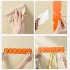 Bộ 6 Móc Dán Tường Keo Acrylic Cao Cấp Mẫu Mới A3824