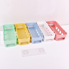 Kệ Nhà Tắm Phòng Bếp Dán Tường Kệ Đựng Mỹ Phẩm Gia Vị Treo Tường Hình Chữ Nhật A4451