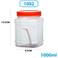 [ 1L-TO ] Hũ Keo Nhựa Việt Nhật Đựng Gia Vị, Lọ Đựng thực phẩm Hạt Ngũ Cốc, Hộp thực phẩm (1082) A5642
