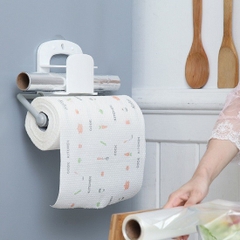 Cuộn Khăn Lau Màu Trắng Họa Tiết 20CM Cuộn khăn lau Vệ Sinh A0811