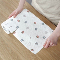 Cuộn Khăn Lau Màu Trắng Họa Tiết 20CM Cuộn khăn lau Vệ Sinh A0811