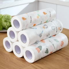 Cuộn Khăn Lau Màu Trắng Họa Tiết 20CM Cuộn khăn lau Vệ Sinh A0811
