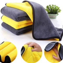 Khăn Lau Đa Năng Màu Vàng Lau Ô Tô Xe Hơi 30X30CM lau bếp lau kính lau tay 2 lớp siêu sạch siêu thấm hút A3844