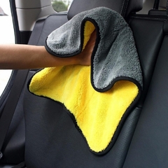 Khăn Lau Đa Năng Màu Vàng Lau Ô Tô Xe Hơi 30X30CM lau bếp lau kính lau tay 2 lớp siêu sạch siêu thấm hút A3844
