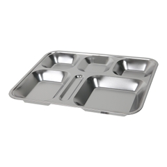 Khay Đựng Cơm Phần Inox 5 Ngăn Chia Cơm Đựng Thức Ăn A2462