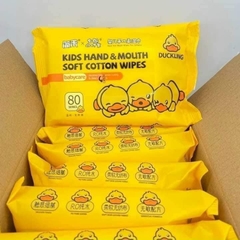 Thùng 10 Gói Khăn Giấy Ướt Con Vịt Vàng DUCKLING A5711