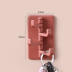 Móc Dán Tường 4 Nhánh Nhiều Màu Móc Treo Quần Áo A1151