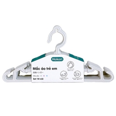 Sét 10 Móc Nhựa Treo Quần Áo Trẻ Em Hokori (2830) Mắc áo em bé A1441
