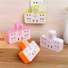 Ổ Cắm Điện Đa Năng Thông Minh Có Cổng USB Kèm Đèn Ngủ Rắc 3 Chân A1361